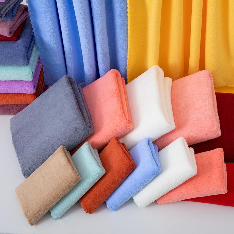 Coral Fleece Towel Set: Absorbent Bath & Face Towels with Customizable Gift Options
