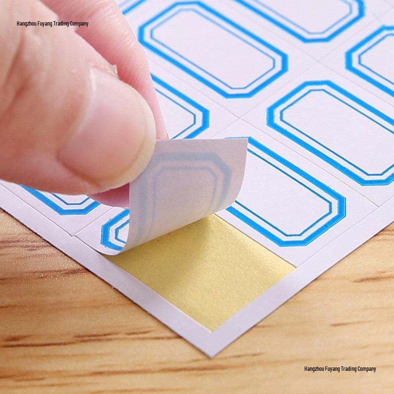 Self-Adhesive Label Stickers for Name Tags and Price Classification, Office and Take-Out Use