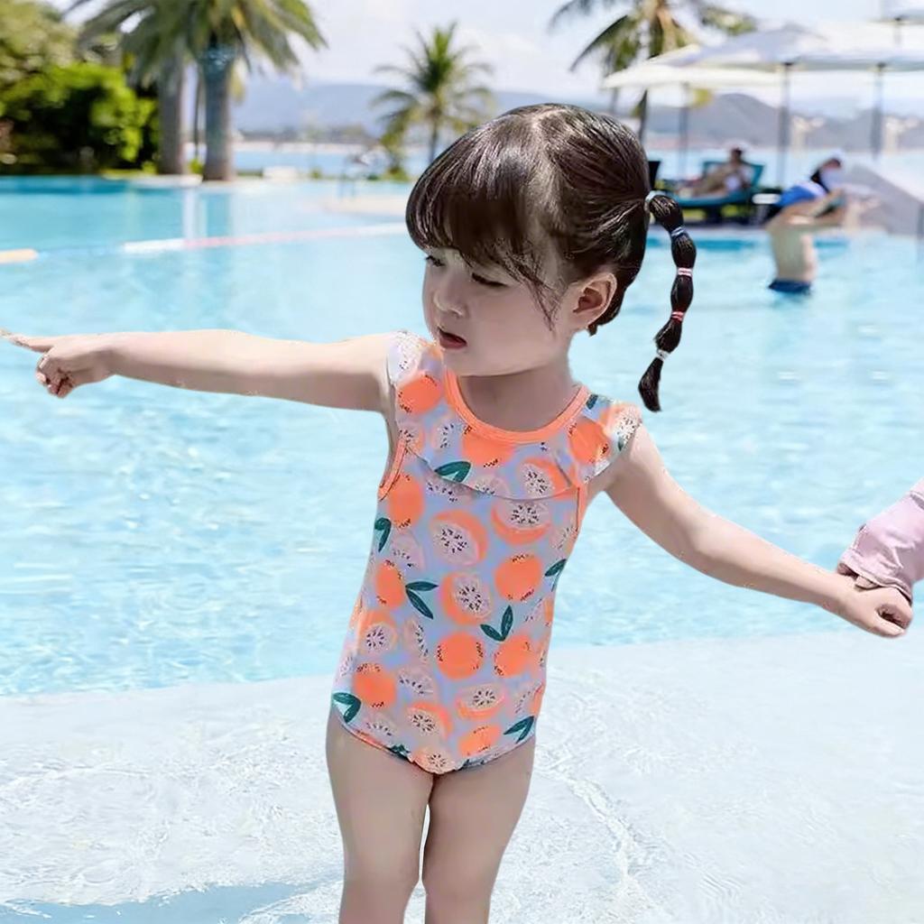 Costume da bagno intero a rapida asciugatura con protezione UV per bambina, costume da bagno per neonati e bambini per nuoto e primavera