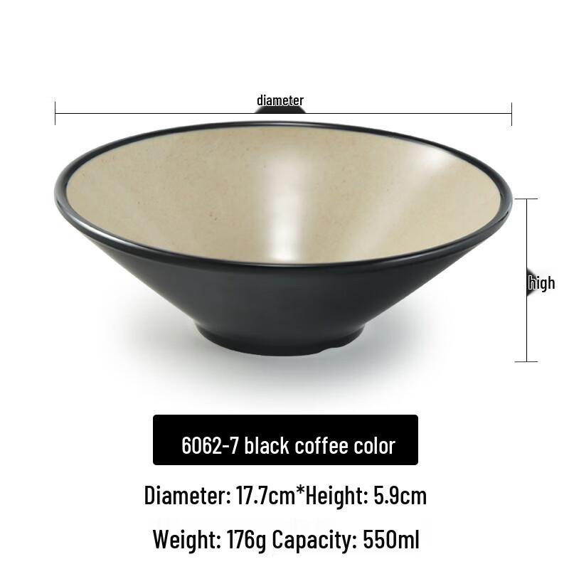 Commercial A5 Melamine Conical Noodle Bowl