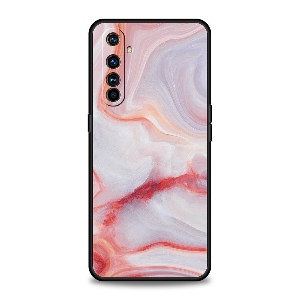 Vintage Marble Soft TPU For Realme 13 12 11 10 9 Pro Plus GT3 GT2 C21 C25 C35 C53 C55 C67 Pro 5G Phone Case Cover Fundas Capas