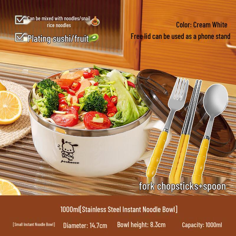 Zhaoran 304 Stainless Steel Student Dining Bowl Set