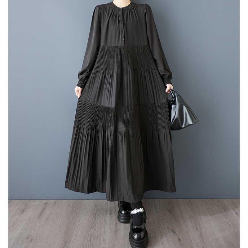 Šaty s dlouhým rukávem na jaro a podzim