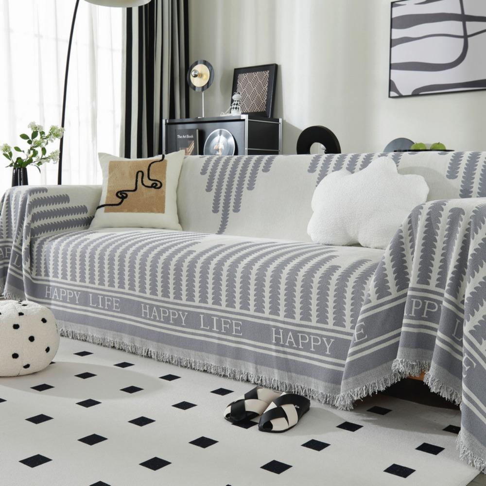 Anti Cat Scratch Sofa Cover Full Size Universal for All Seasons Slip Proof Couch Protector Dustproof Soft Blanket