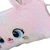 Plush Pencil Case Cartoon Cute Cat Shape Large Capacity Pencil Pouch Soft Fashionable Pen Case for Student