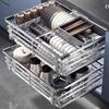 Kitchen Cabinet Pull-Out Dish Rack