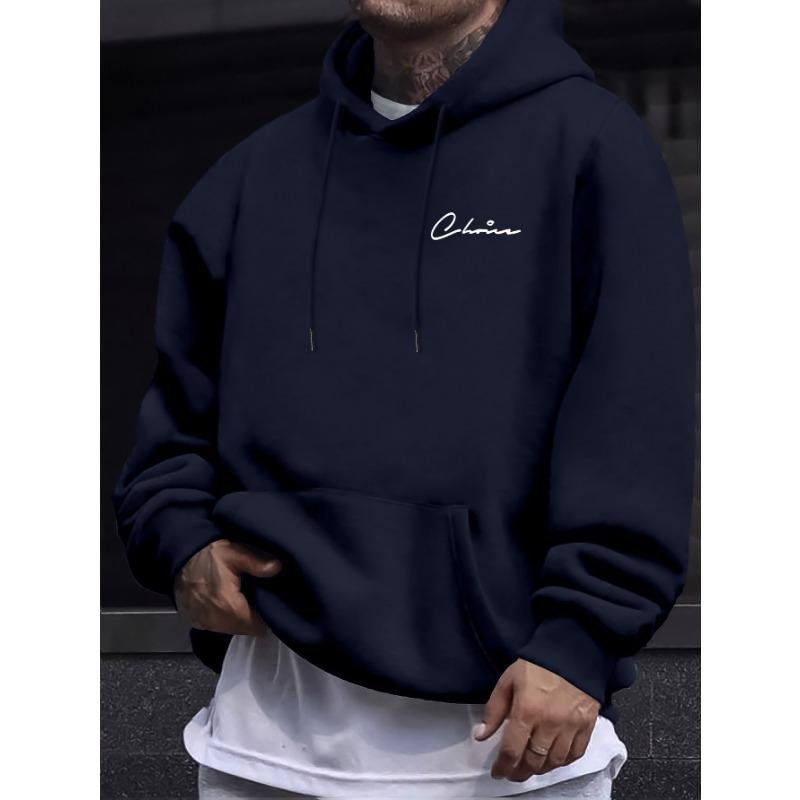 The 2025 New Casual Sweatshirt with Simple Printed Men's Women's Hoodie and Comfortable Kangaroo Pocket Casual Hoodie Is Casual