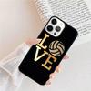 Ich LIEBE Volleyball spielen Handyhülle Cover Für iPhone 17 Air 16 15 14 Plus apple 16 11 12 13 Pro Ma coque