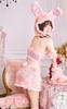 Cosplay Halloween Bunny Bunny Girl Rabbit Ears Plush Toy Fur Rabbit Gingham Check Ribbon Idol Costume Disguise Marie Moon 8 Piece Set 9960 [Malymoon]