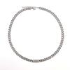 Stainless Steel Geometric Cube Necklace & Bracelet Set - Unisex Titanium Clavicle Chain