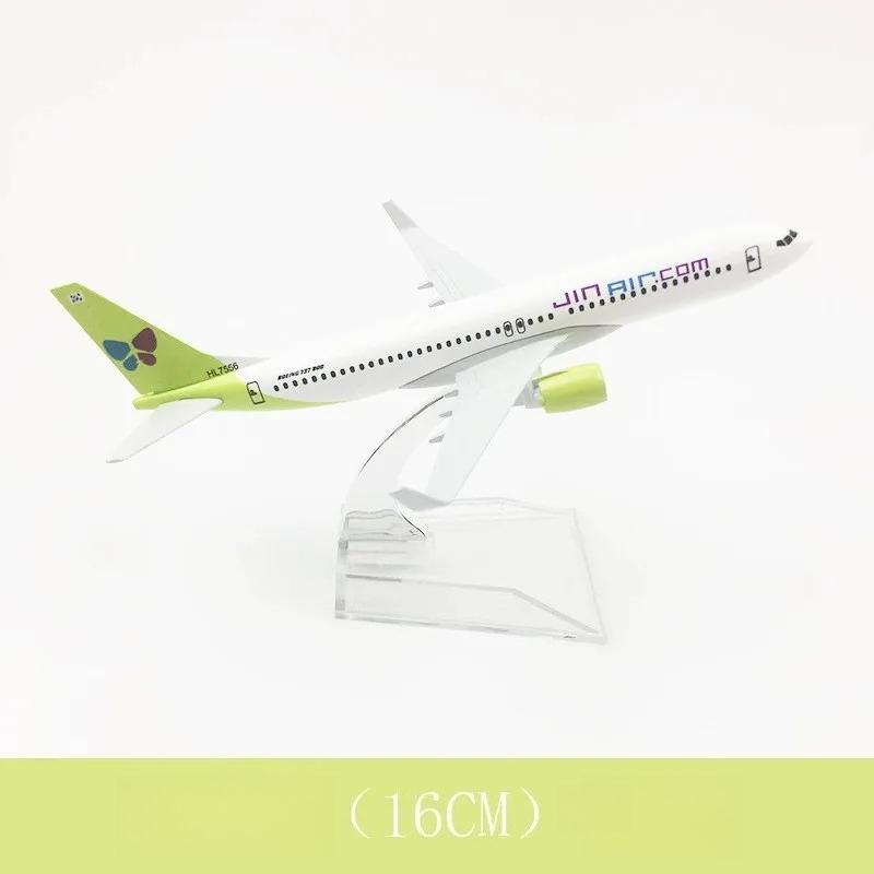 Souvenirs Toy 16cm Korean JINAIR 737 B737 Plane Model Airplane Model Aircraft Model Diecast Metal 1:400 Airplanes Plane Toys