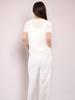 ACUD Half Sleeve Sheer Knit_White