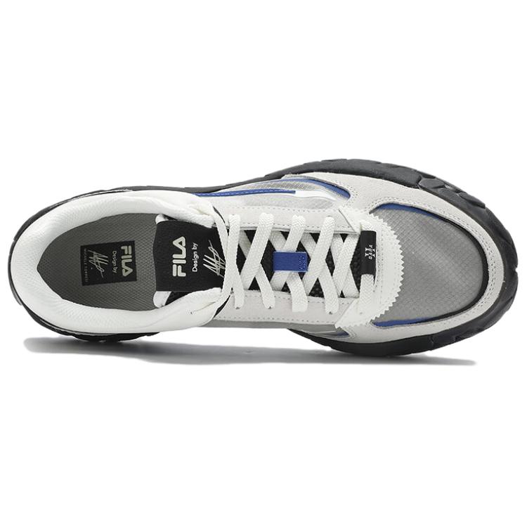 Fila Gara 2 Bequeme Vielseitige Langlebige Low-Top Freizeit-City-Pendel-Laufschuhe Herren Sneaker Weiß Blau F12M433201FSB