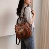 Faux Leather Backpack for Woman Vintage Everyday Backpacks Women Luxury Bags Designers Brown Green Wine Red