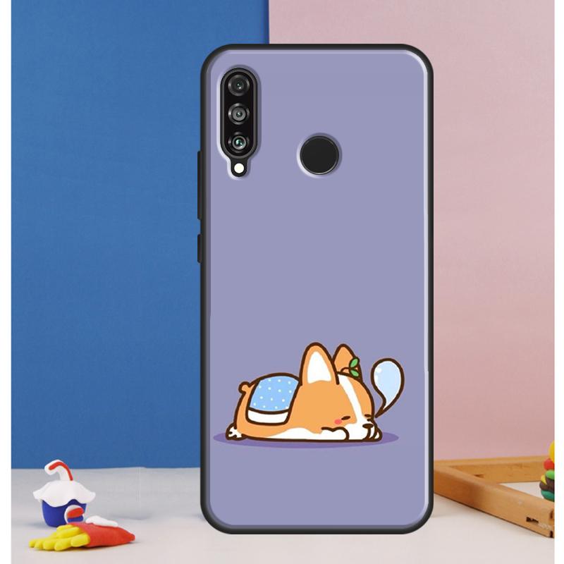 Cartoon Corgi Case For Huawei Nova 12s 7i 8i 11i 12i 9 10 SE Y73 Y90 Y70 Y72 Y61 Y91 P30 P40 Lite P60 Pro