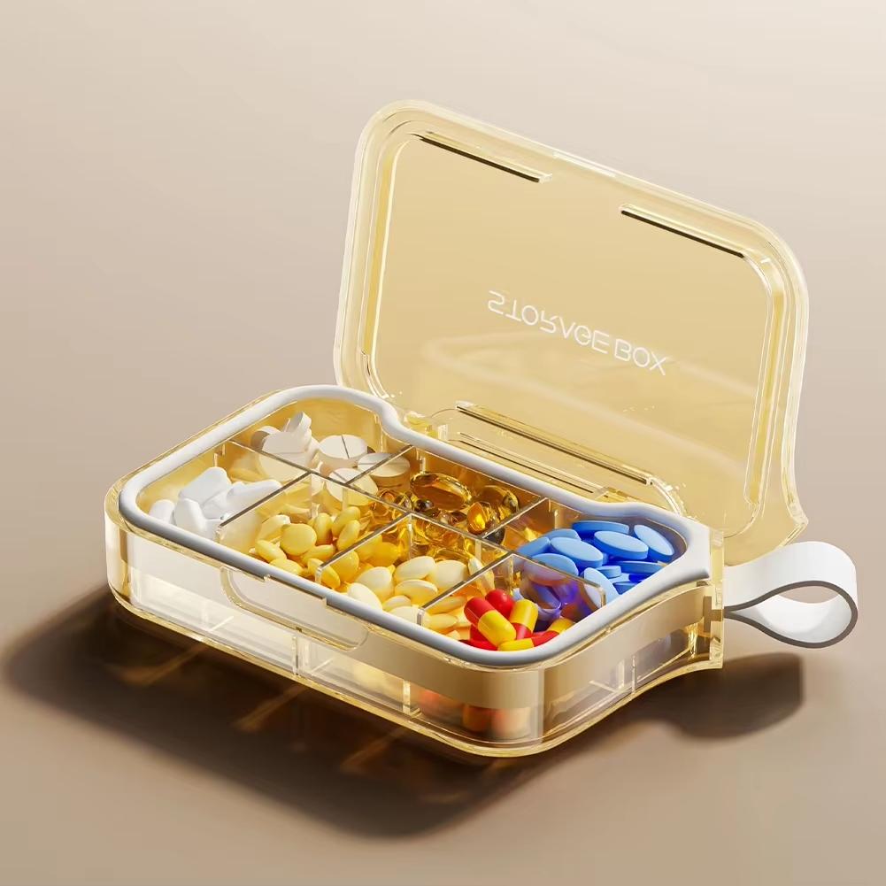 Mini Pill Case Waterproof Airtight Pill Container For Daily Use Travel Sealed Pill Box For Pocket Purse Medication