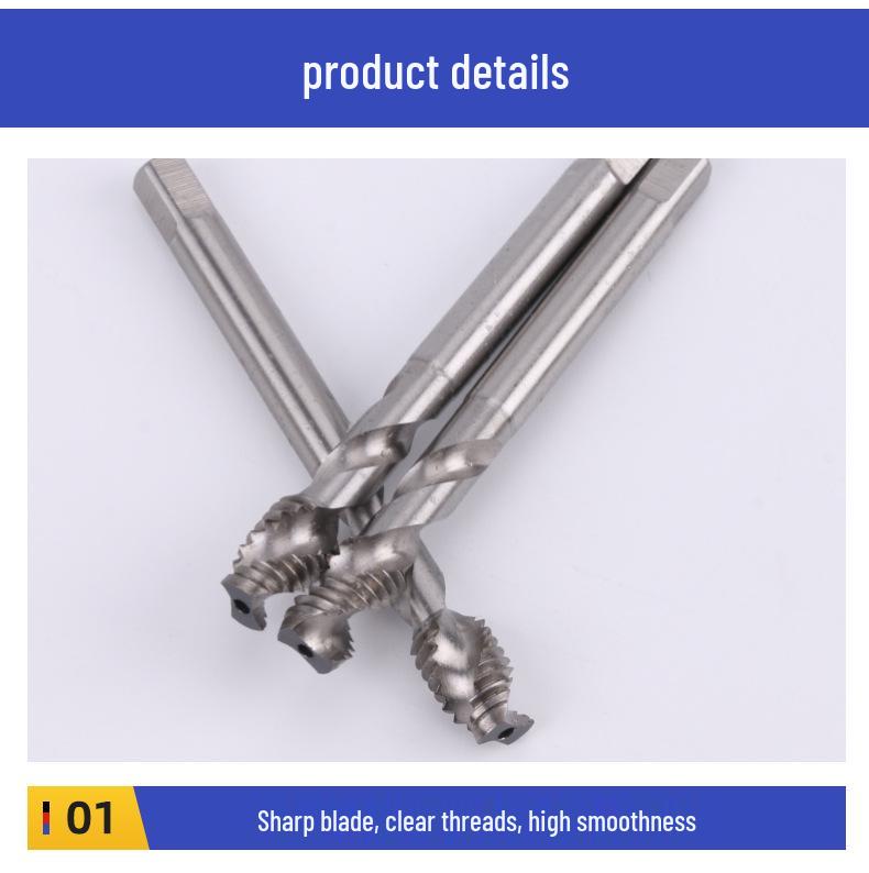 Premium Copper-Aluminum Spiral Thread Tap M2-M12 - Short Flute Machine Tap