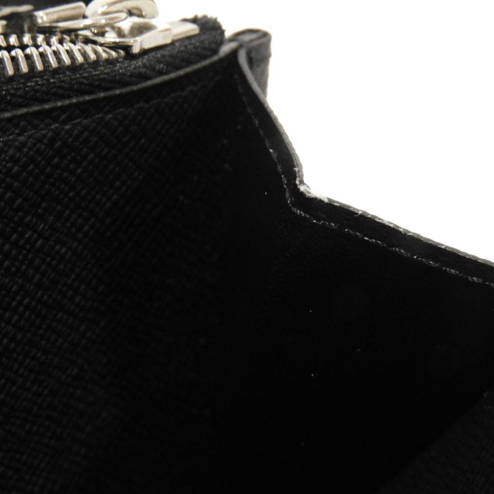 Used Zippy Organizer NM (12564) M30056 7940, New LV Logo, Black, Zip Around, RFID, Current Model Taiga Noir Men's from