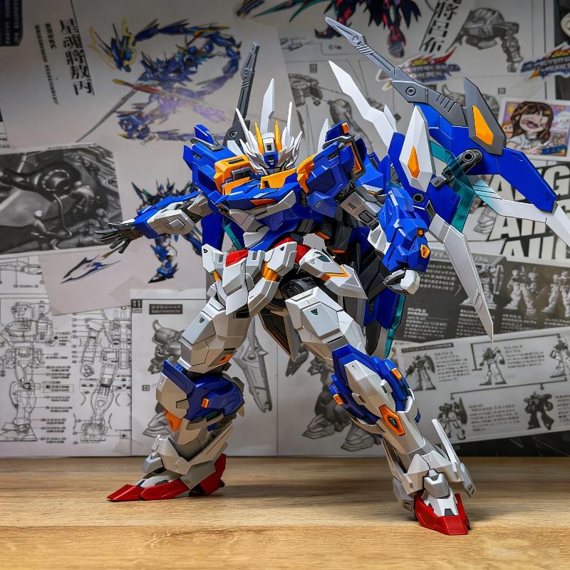 In-Stock SNAA Sovereign Series Blade Emperor 1/100 Mecha Assembly Model Kit Action Figures Desktop Ornament Surprise Gift Toys