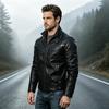 Men's High-Quality Retro Faux Leather PU Jacket - Trendy European and American Style