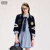 Teenie Weenie Women's Bear Letter Polo Knitted Cardigan