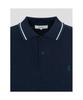 Binpolmen Crochet Tipping Collar Neck Knit Navy