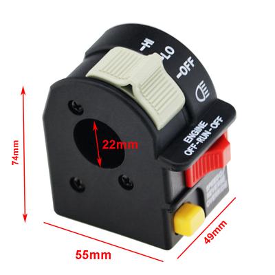 LMoDri Motorcycle Handlebar Switch ATV Light Stop Switches Fit For 2001-05 Polaris Sportsman Motorbike Snowmobile