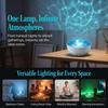 16‑Color RGB Water Wave Projector Night Light USB Powered Projection Lamp Decorative Light  Holiday