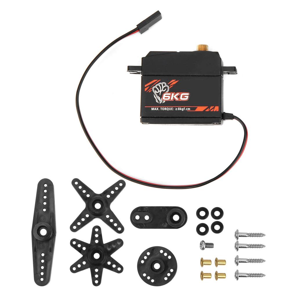High-precision, Reliable S0600M 6KG Black Metal Gear Digital Servo for 1:10 Scale High-speed Cars.