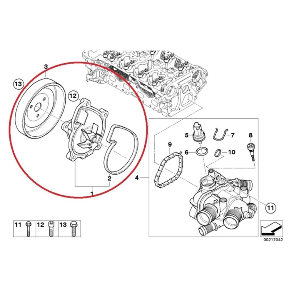 Engine Water Pump Pulley 11517545958 For Mini Cooper Countryman Paceman R60 R61