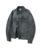 Standarderror 87-Stan117 [Basic] Vintage Washed Racer Denim Jacket Vintage Yellow