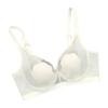  Cat's claw crystal cup underwear women's big breasts show small thin lace mesh yarn gathers and closes the secondary breasts to adjust the bra.