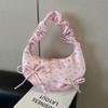Sweet Floral Pleated Bowknot Underarm Bag Ruffles Casual Crossbody Bags  Travel