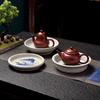 Pure Handmade Hand-pulled Cinnabar Clay Pot Purple Sand Teapot Kung Fu Tea Set Horizontal Pot Tea Brewer Water Grinding Process