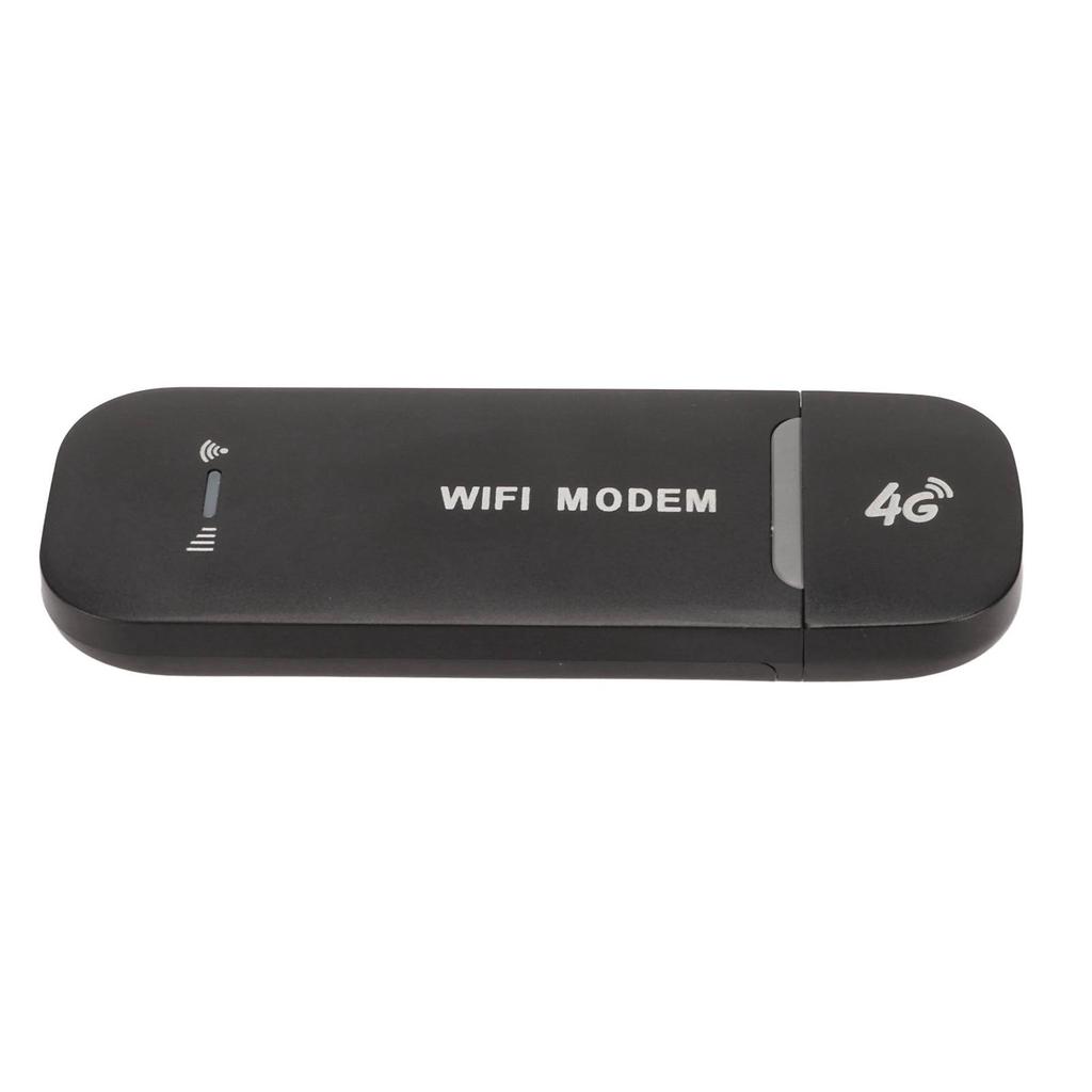 4G WiFi Router Black Up To 10 Users Stable Easy Connection USB Plug and Play 4G LTE Router for Hotspot Micro SIM Card