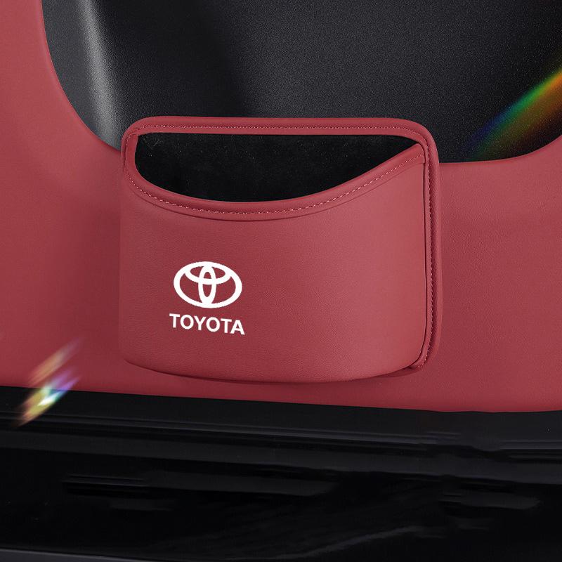 

Car Door PU Leather Trash Can Auto Hanging Rubbish Storage Bag For Toyota Avalon Verso Fortuner 4Runner Highlander Land Cruiser