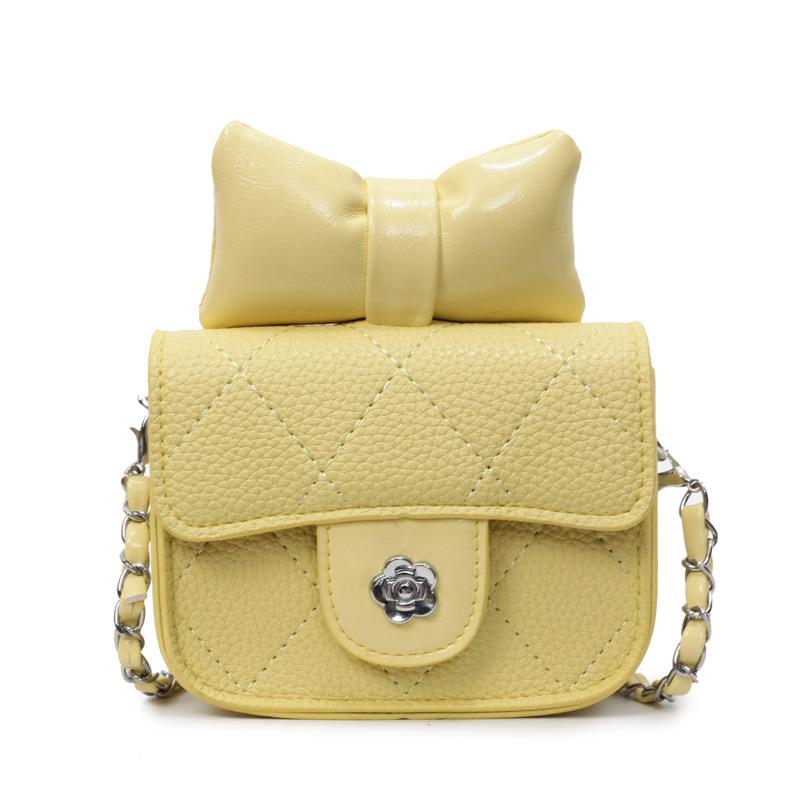 

New Chain Bag Women s Solid Color Versatile Shoulder Bag Messenger Bag жёлтый