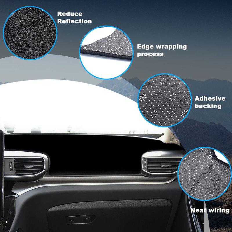 Car Dashboard Cover Dash Mat for Ford Explorer U625 MK6 Pad Sunshade Cushion Sunshield Nonslip Anti-UV Accessorie
