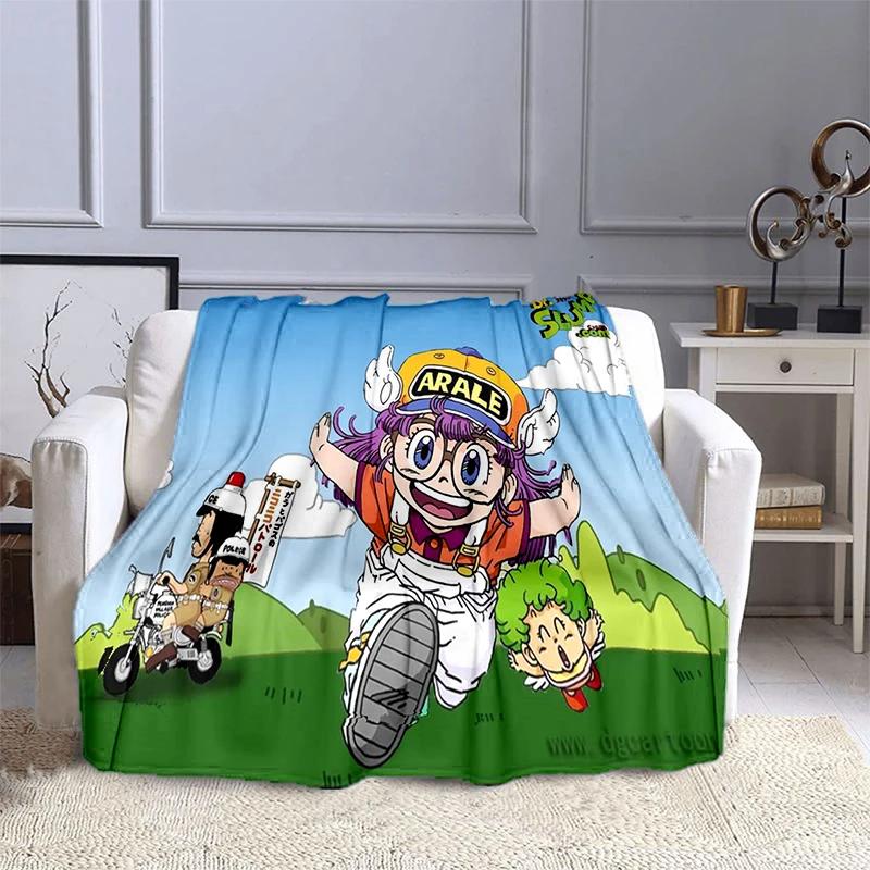 DR Slump Arale Chan Anime Printed Blanket Children's Warm Blanket Soft and Comfortable Blanket Home Travel Blanket