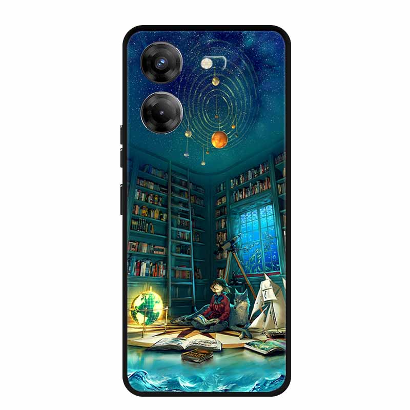 For Tecno Pova 5 Phone Case 6.78" Coque Black Bumper Silicone Soft Back Cover Case For Tecno Pova 5 Case Pova5 Funda Para Capa