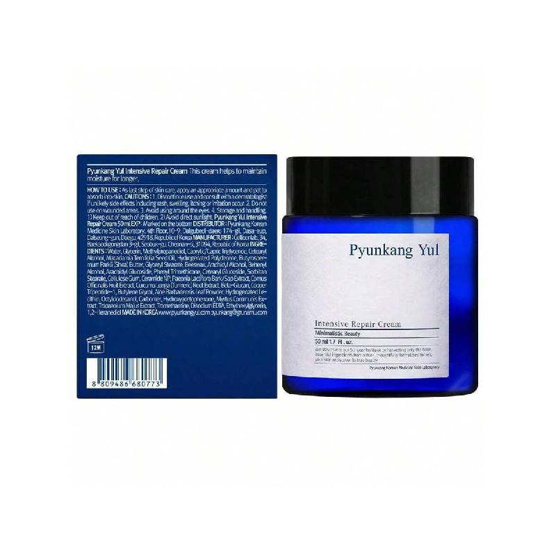 Pyunkang Yul Intensive Repair Cream - Ceramide Moisturizer For Dry Skin With Shea Butter & Macadamia Oil,