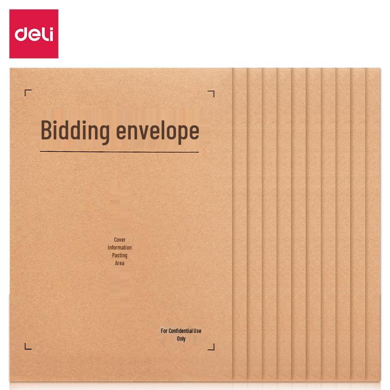 Deli A4 Thick Kraft Paper File Bag