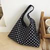 Borsa Tote a Pois Grande con Design Spazioso per la Spesa e l'Uso Quotidiano