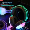 Gaming RGB Colorful Light Bluetooth Headphones HIFI Sound Wireless Earphones Noise Reduction Gamer Sports Headsets With HD Mic