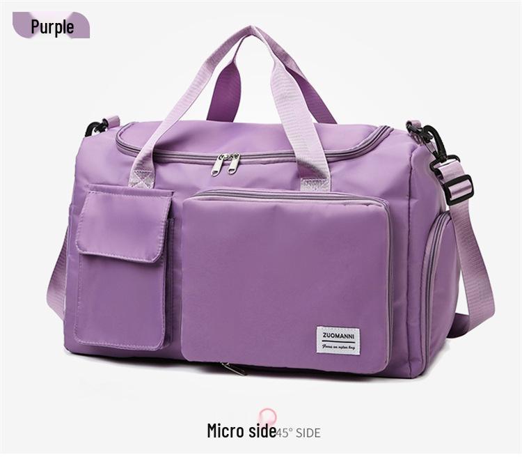 Fashion Fitness Bag: Men's & Women's Water-Repellent Handbag with Wet/Dry Separation, Shoe Compartment - Ideal for Sports & Travel.