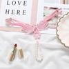 String Panties Women Lace Butterfly G-Strings T-Back Thong Transparent Lingerie Cute With Pearls Panty Female Lingerie