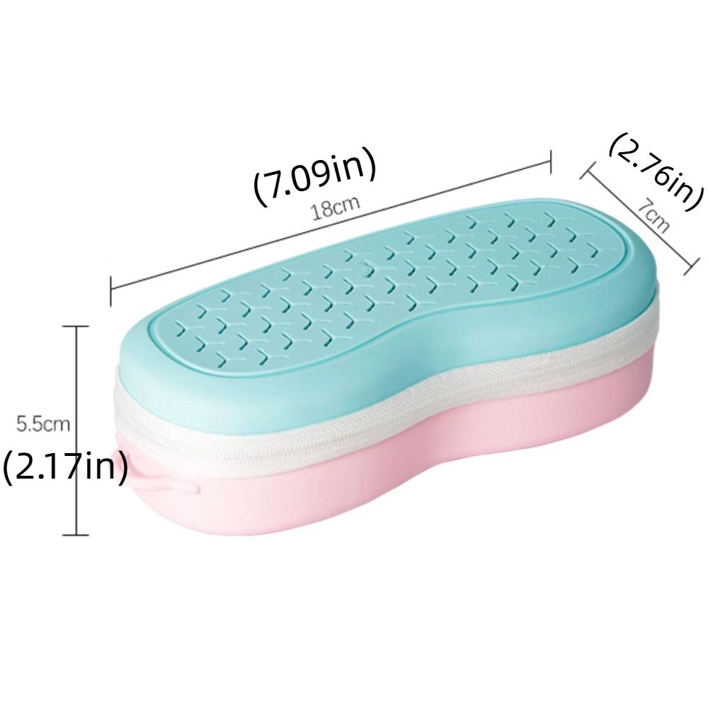 With Air Holes Swim Goggle Case Hollow Swim Goggles Protective Bag  Women/Men