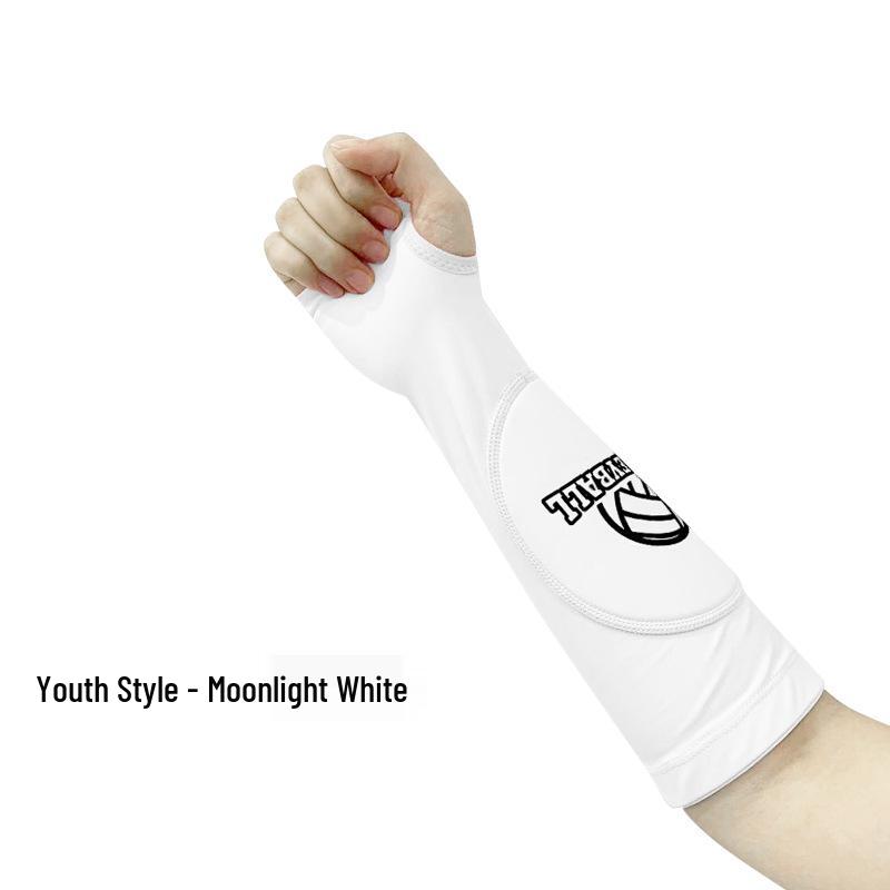 Damen Volleyball & Basketball Anti-Kollisions-Kompressions-Armstulpen - Atmungsaktive, fingerlose Sport-Ellbogenpolster für das Prüfungstraining