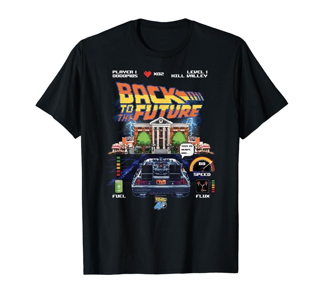 Back to the Future 40th Anniversary Video Game Style T-Shirt