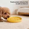 Silikon-Hundefutter-Slowfeeder-Napf mit Saugnapf, Anti-Schlingen, Rutschfest, Puzzle-Futterspender für Hunde, Katzen, gegen Langeweile und Angst